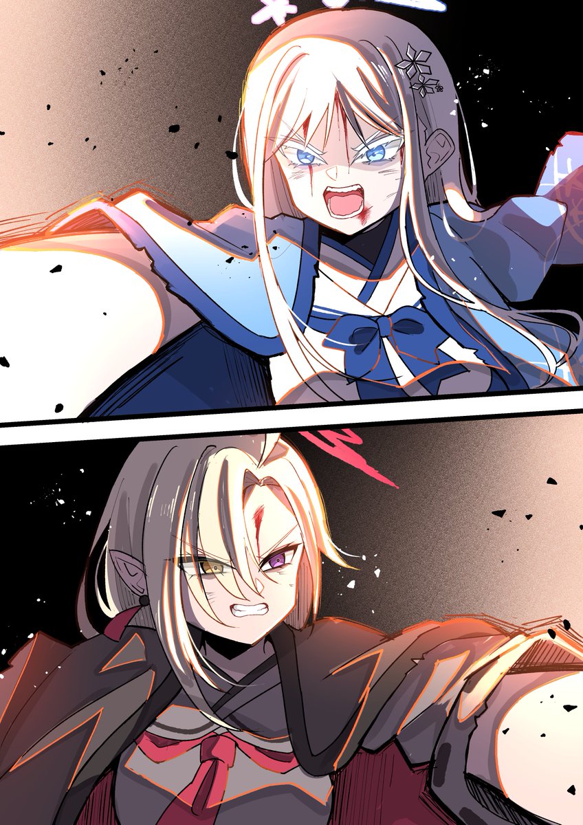 ナグサとアヤメ
#ブルアカ 