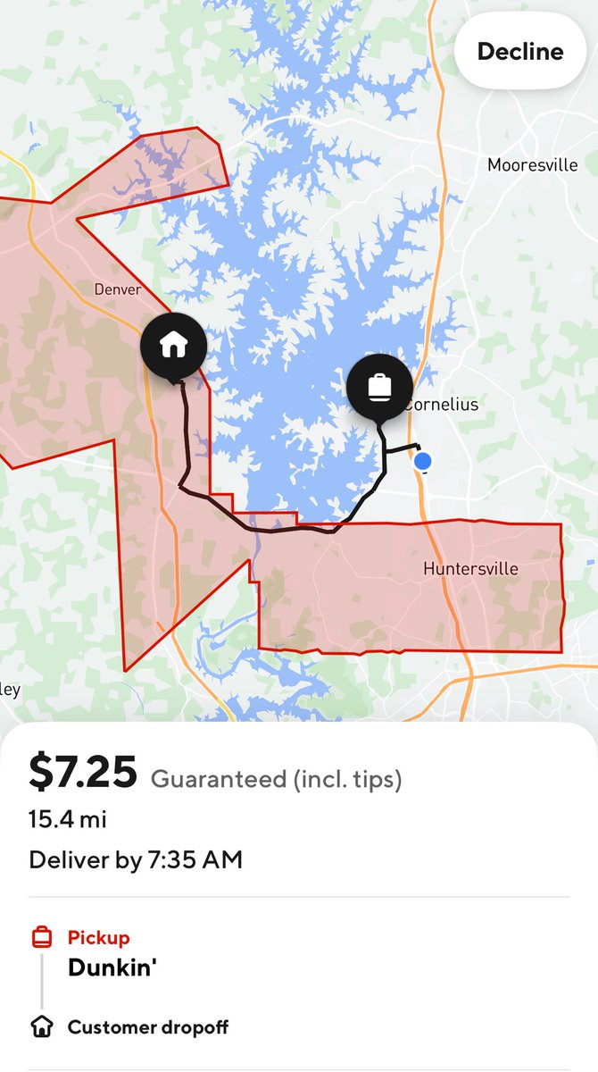 MattChance's tweet image. Great Doordash wages!:
