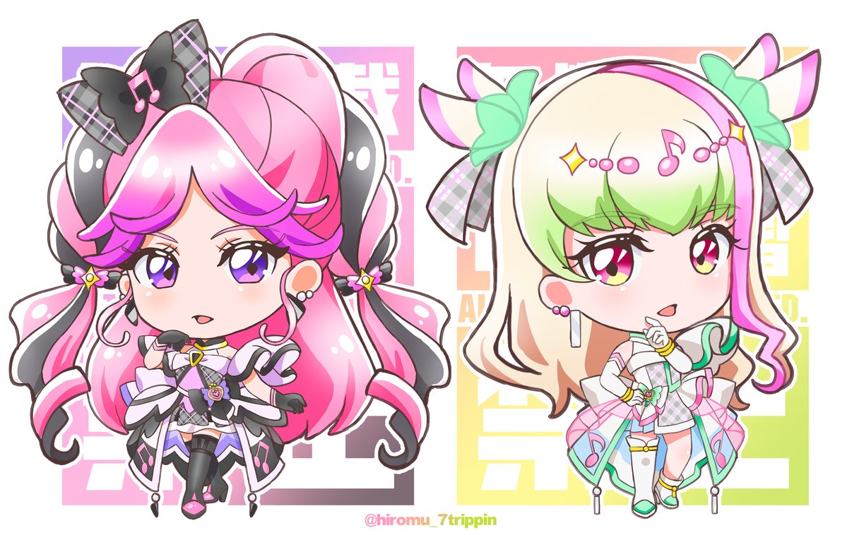 🤍キュアズキューン・キュアキッス🖤 #キミプリ #precure