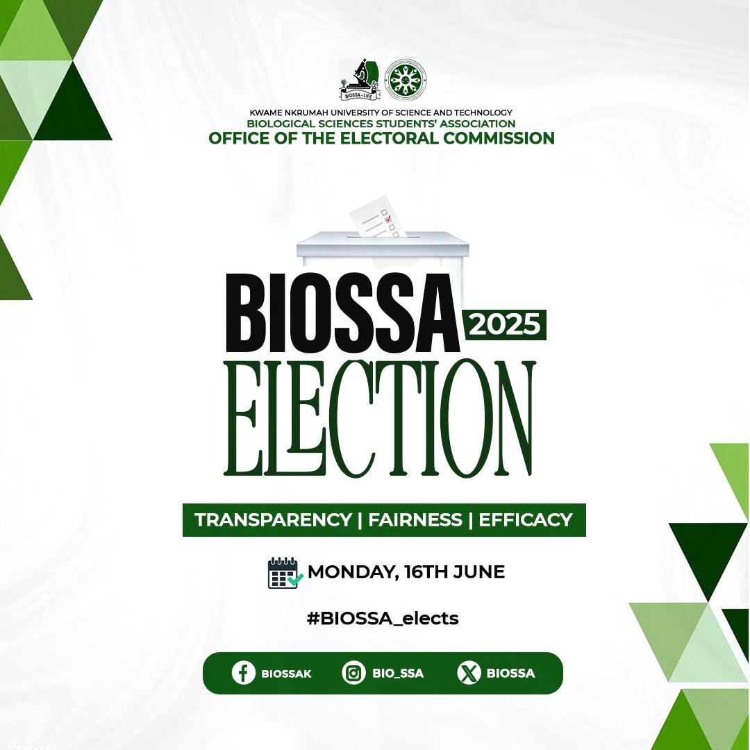 BiossaK's tweet image. 💚🤍💚🤍💚🤍💚🤍💚
🗳 *BIOSSA ELECTIONS 2025*🗳
➖➖➖➖➖➖➖➖
Dear BIOSSANs

The hour is here again to exercise our civil rights. Get ready as *THE 2025 BIOSSA ELECTION* is set to come off soon. 

🐜icipate❗️❗️
#Yourvote, #yourvoice.
#Yourvote, #yourpower
#toabapa