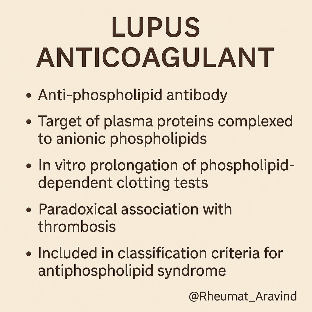 Lupus Anticoagulant:
<a href="/IhabFathiSulima/">Dr Ihab Suliman</a> #MedTwitter