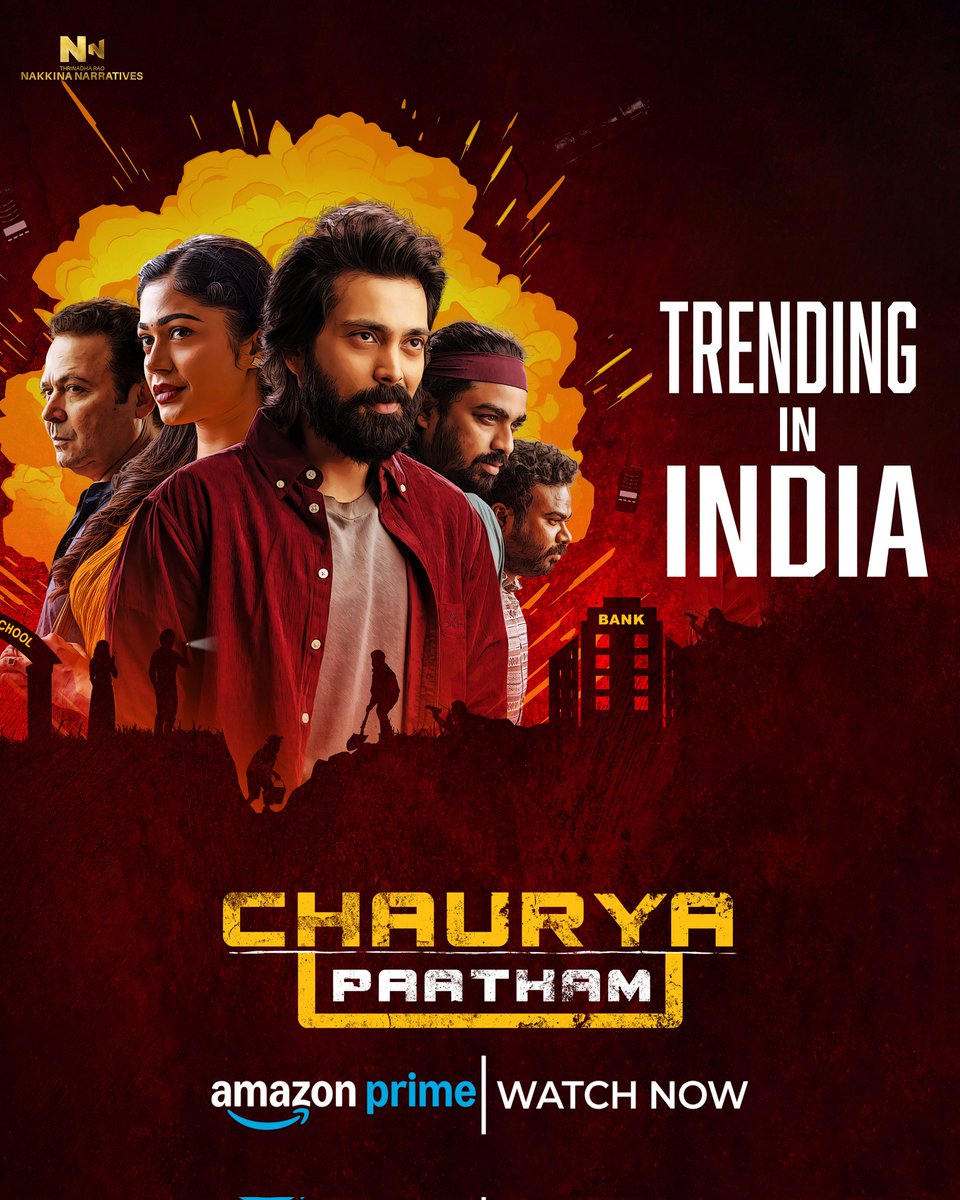 It’s not just a heist… it’s a haunting.
#ChauryaPaatham – now Trending in India on <a href="/PrimeVideoIN/">prime video IN</a> !

➡️ app.primevideo.com/detail?gti=amz…

<a href="/indhraram/">Velivela Indhra Ram</a> <a href="/payal_radhu/">Payal Radhakrishna</a> <a href="/TrinadharaoNak1/">Trinadharao Nakkina</a> <a href="/NGollamari/">Nikhil Gollamari</a> <a href="/Karthik_gatta/">Karthik Gattamneni</a> <a href="/davzandrockz/">DavZanD</a> <a href="/Srinagendra_Art/">Srinagendra Tangala</a> <a href="/uthuraa/">Uthura Parthasarathy</a> @rajeevco <a href="/Iconmusicsouth/">ICON Music South</a>