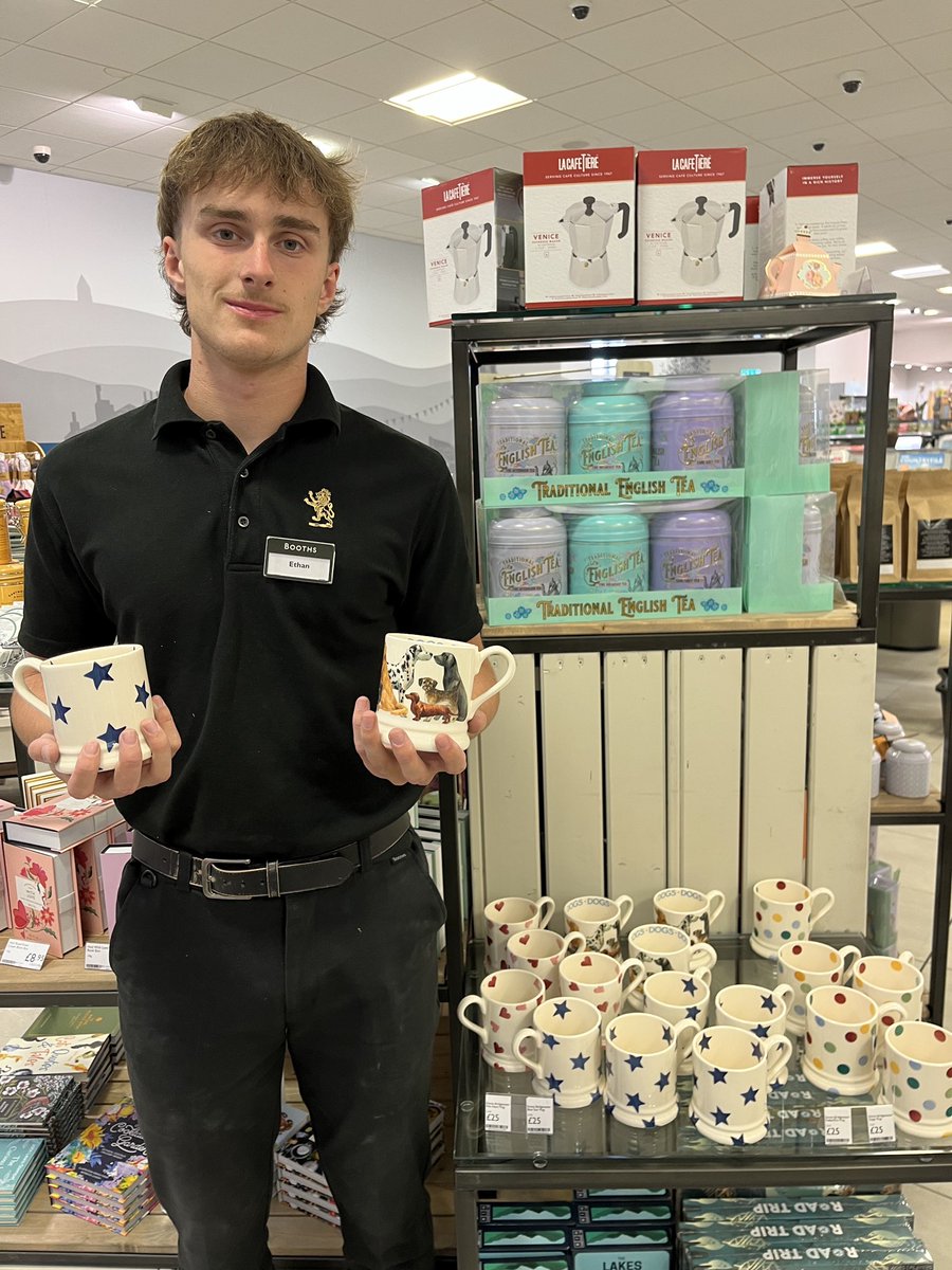 Booths Supermarket (@boothscountry) on Twitter photo Looking for a new mug for a good old brew? Ethan has a selection of <a href="/EmmaBridgewater/">Emma Bridgewater</a> mugs at Penrith 🫖🌟 Looking for a new mug for a good old brew? Ethan has a selection of <a href="/EmmaBridgewater/">Emma Bridgewater</a> mugs at Penrith 🫖🌟