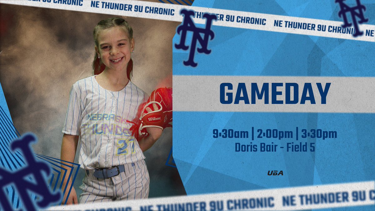 BACK AT IT

🆚 Millard Fury 10u - Craig
⏰ 9:30am
📍 Doris Bair Softball Complex - Field 5
🥎 Game Changer: web.gc.com/teams/8hAfEKtC…