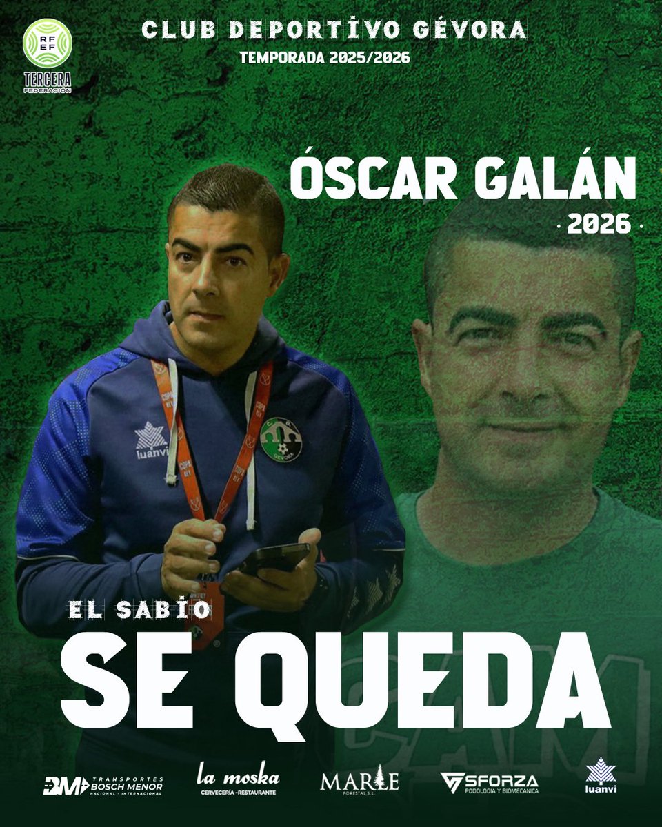 ✅ 𝐎́𝐒𝐂𝐀𝐑 𝐆𝐀𝐋𝐀́𝐍 • 𝟐𝟎𝟐𝟔 •

🤝🏻ℰ𝓁 𝒮𝒶𝒷𝒾ℴ SE QUEDA. 

✔️ 7ª Temporada 

• Es la mano derecha de mister. Imprescindible a la vez que importante en el CT.

👦🏾 <a href="/oscargalan84/">Óscar Galán Martín</a> 

#Óscar2026 
#Renovación
#TerceraRFEF