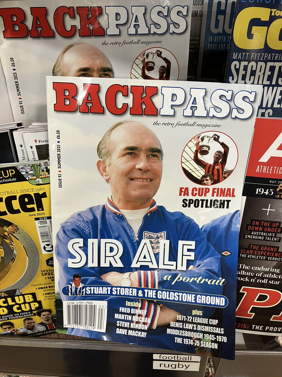 NeilClark66's tweet photo. My article on the incredible 1974/5 football season - where almost half the old 1st Division was involved in the title race - and Carlisle Utd- yes @officialcufc were the early league leaders, is in the new edition of #BackPass, the excellent football nostalgia magazine, out in WH Smith’s and other newsagents now. Lots of other great articles in it too.