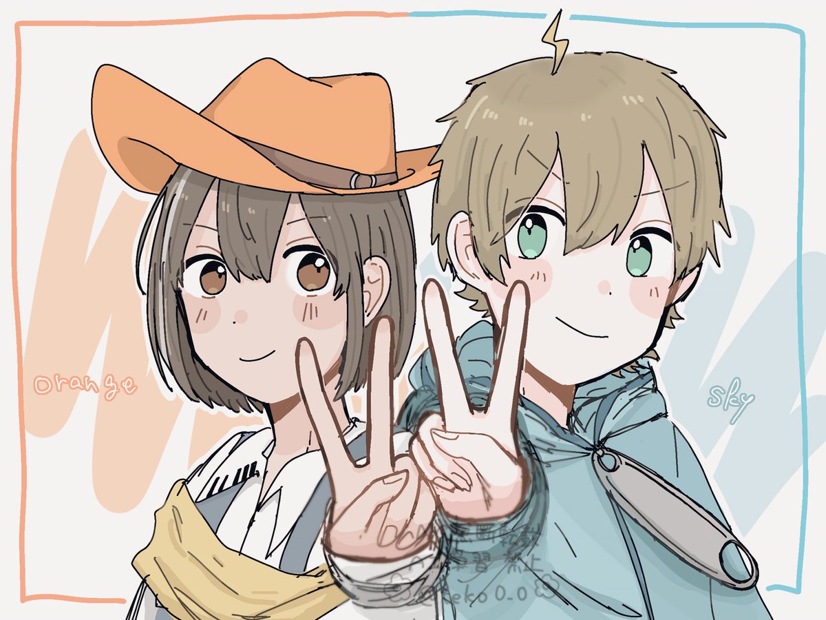 #モノパスケッチ 
🍊⛅️