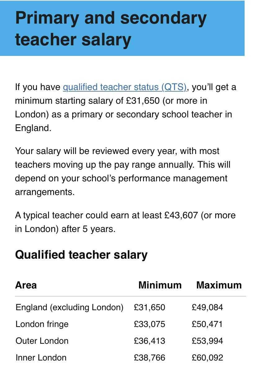 @medicalmodelwithabriochebun (@medicalmodelbri) on Twitter photo Can you imagine the uproar if teaching assistants were paid more than qualified teachers ?
Yet the PAs employed to assist doctors are paid more than qualified doctors .
<a href="/wesstreeting/">Wes Streeting</a> where’s the logic ?
<a href="/DHSCgovuk/">Department of Health and Social Care</a> explain Can you imagine the uproar if teaching assistants were paid more than qualified teachers ?
Yet the PAs employed to assist doctors are paid more than qualified doctors .
<a href="/wesstreeting/">Wes Streeting</a> where’s the logic ?
<a href="/DHSCgovuk/">Department of Health and Social Care</a> explain