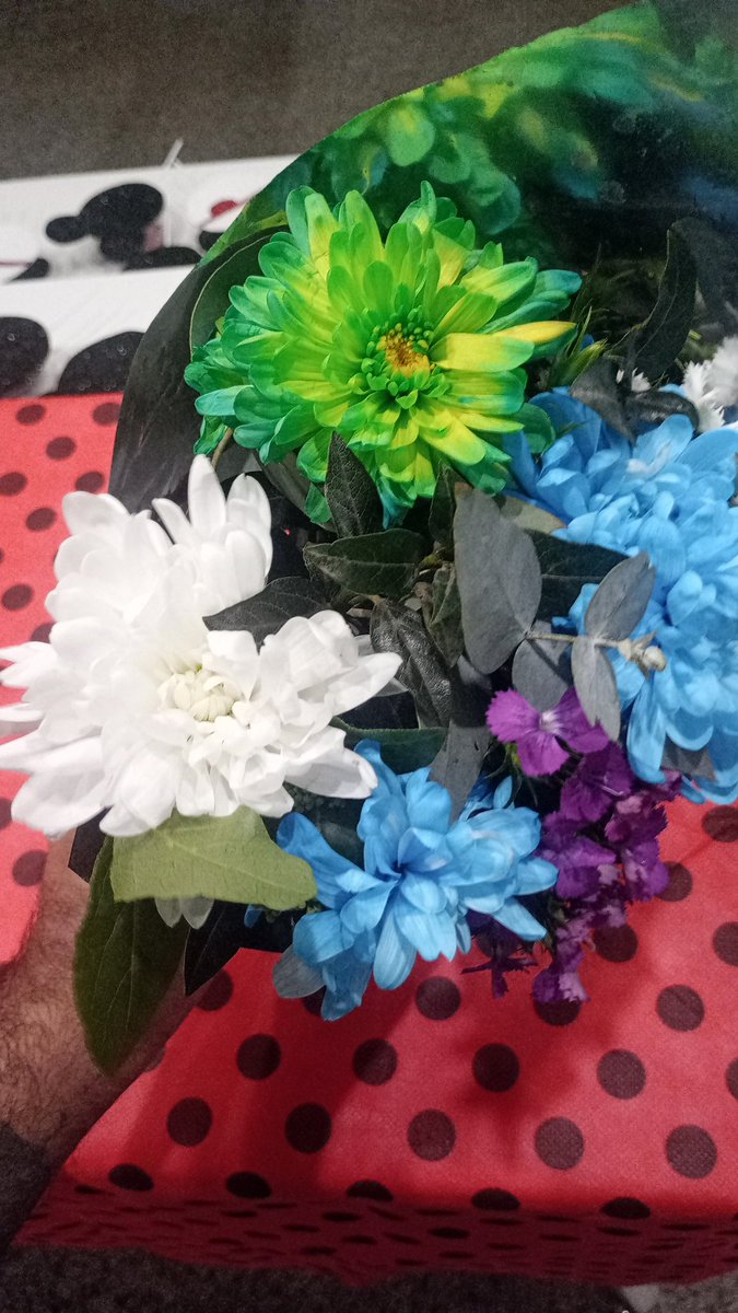 Ayer cumplió 4 años la más pequeña de la dinastía, con amiguito del jardín le trajo un ramo de flores, ya no tengo bebés