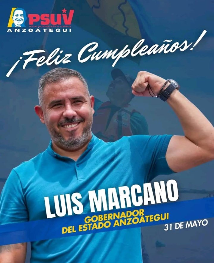 Feliz cumpleaños mi Gobernador <a href="/luismarcanos/">Luis Marcano</a> 
Mil bendiciones...🙏