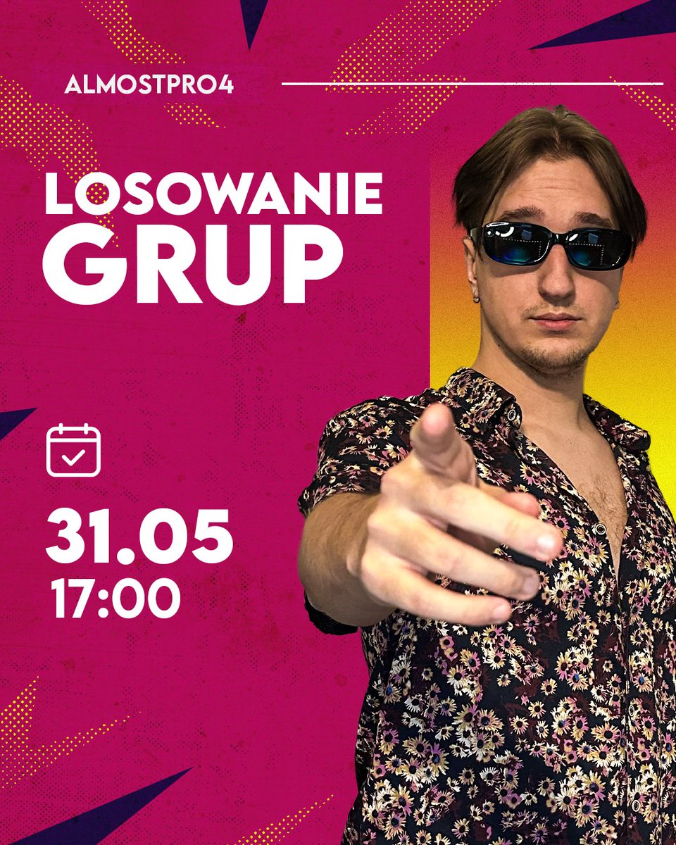 🎲 Losowanie grup 1. i 2. Ligi Almost Pro 4! 🎲

Nowy sezon startuje już dziś, a wszystko rozpoczynamy od… losowania grup! Kto trafi do grupy śmierci, a kto będzie dziękował szczęściu za free winy? Przekonajcie się sami!

📅 DZIŚ, 17:00
🎙️ <a href="/Pedro_LoL_pl/">Pedro_LoL</a> &amp; @pxee_ 

#almostpro