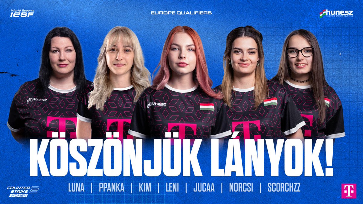 🇭🇺 Nyolcaddöntőig jutottak a magyar lányok, gyönyörű győzelmekkel, elképesztő küzdelemben. 
Köszönjük lányok! 🙏

<a href="/ppanka29/">PPanka</a> 
<a href="/lunaszito/">Lunaw0w</a> 
<a href="/kimplss_/">kim.</a> 
<a href="/_drleni/">DrLeNi</a> 
<a href="/Jucaa_vagyooook/">Jucaa_vagyooook</a> 
<a href="/sc0rchzz/">Sc0rch</a> 

<a href="/telekomHU/">Telekom HU</a> #eec25 #mev #cs2 <a href="/iesf_official/">IESF</a> - International Esports Federation 

@