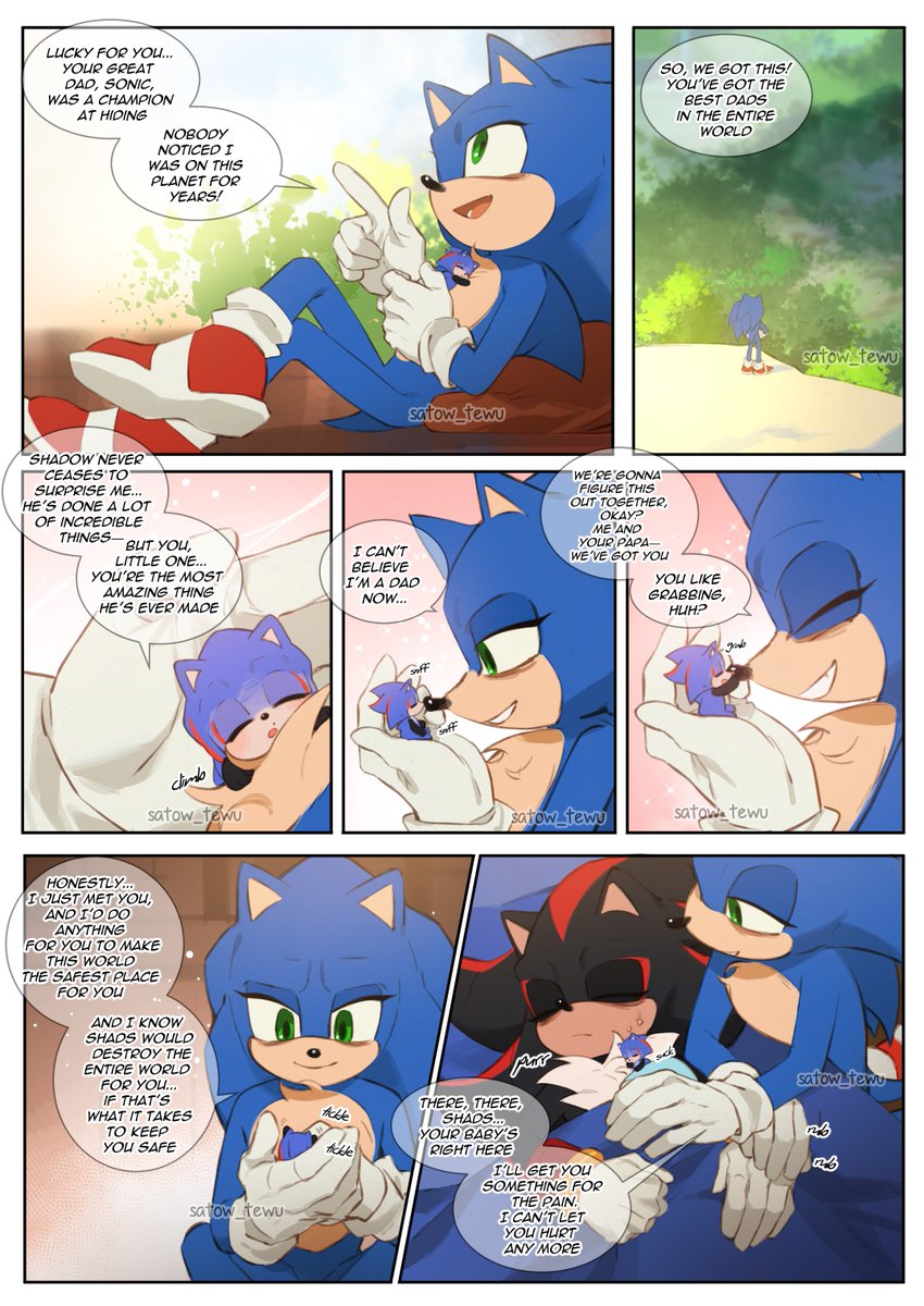 mpreg / Destiny AU p10 
#sonadow #sonadowfankid