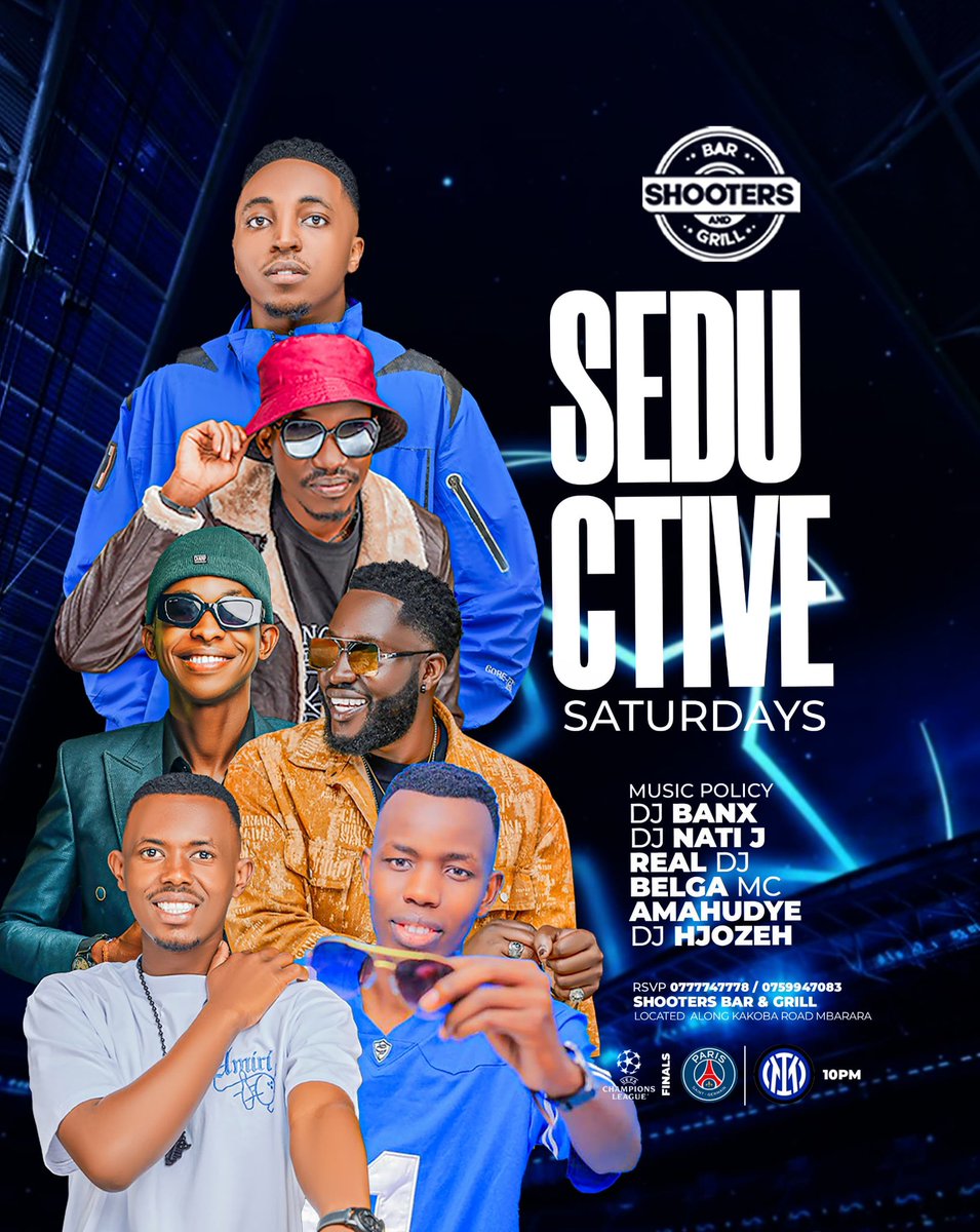 ShootersBar_Mbr's tweet photo. Who will carry the day? Come and witness live scenes from our LED screens this Saturday!
#UCLfinal 
#SeductiveSaturdays https://t.co/RFe0jmBYyO