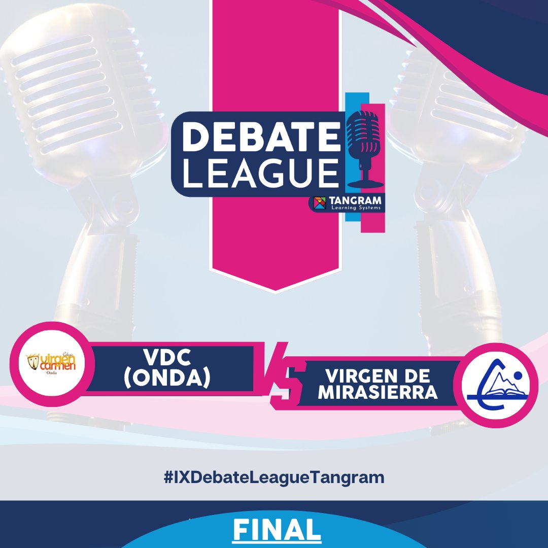 Tangram_LS's tweet image. 🎤 #IXDebateLeagueTangram | ¡El momento ha llegado!👏

Tras rondas intensas de debates y argumentos brillantes, estamos orgullosos de anunciar a los colegios que se enfrentarán en la gran final, ¡No podemos estar más emocionados!

#tangramlearningsystems