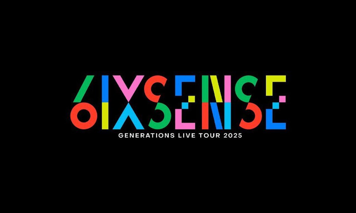 exile_news__'s tweet photo. 【ツアーロゴ＆ビジュアル解禁‼️】
『GENERATIONS LIVE TOUR 2025 "6IX SENSE"』開催！ https://t.co/4pqJ07bBjM https://t.co/iA5wKipjJK