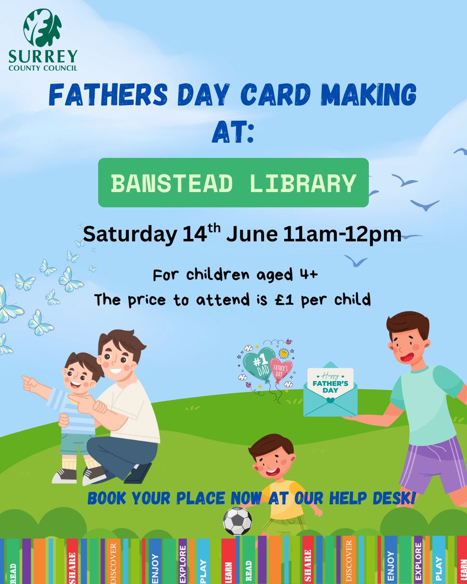 Come along and make something special for your Dad this Fathers Day 💌
