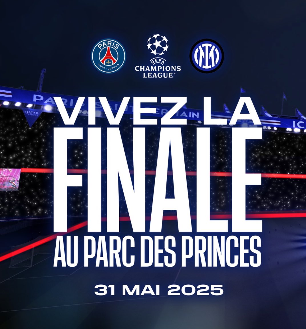 Kulturlesite_'s tweet photo. 🚨 UN SHOW XXL EST PRÉVU AU PARC DES PRINCES POUR LA FINALE DE LA LIGUE DES CHAMPIONS ! 

Avec :

▫️GAZO
▫️FRANGLISH
▫️NONO LA GRINTA
▫️SIAKA
..

🗓️ CE SOIR, 19H45. https://t.co/dnZ9l1ilk3