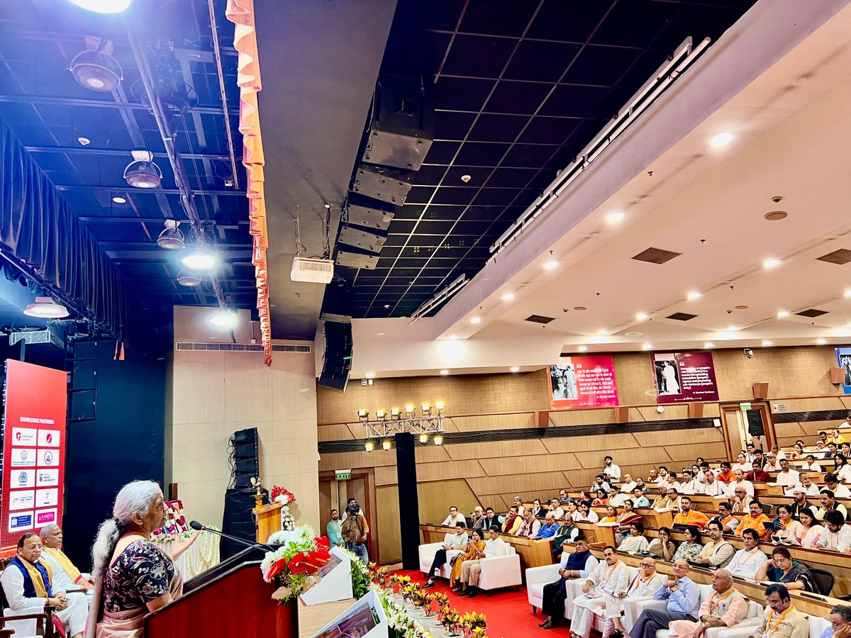 Smt <a href="/nsitharaman/">Nirmala Sitharaman</a> addressed the National Commemorative Seminar on 60 Years of Pt Deendayal Upadhyaya Integral Humanism Lectures during a Session titled: 'Work, Wealth and Wellbeing: Towards the People-First Economy' in New Delhi.

Also present were Shri B.R. Shankaranand and