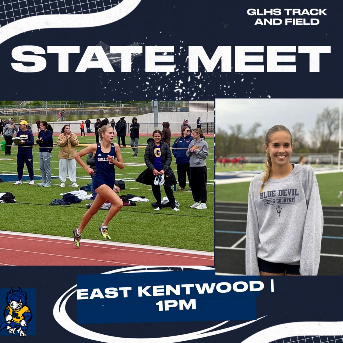 Best of luck today to Lane Isom who will be representing Gull Lake today for the State Meet! Good Luck Lane!