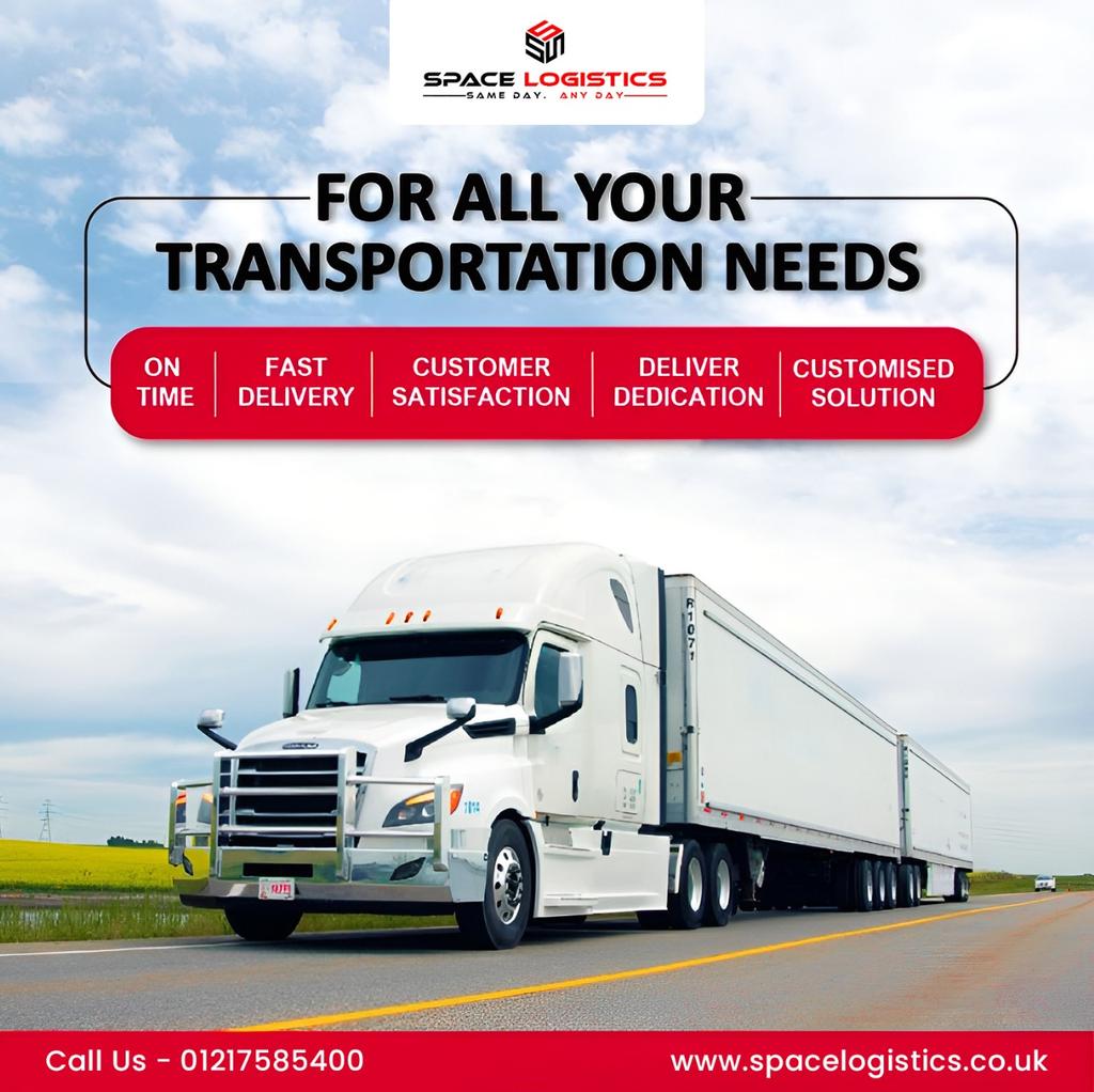 SpaceLogistics is your trusted delivery partner in the UK, offering fast road transportation, dedicated drivers, and a commitment to complete customer satisfaction.

👉 Call to book on 📲 01217585400