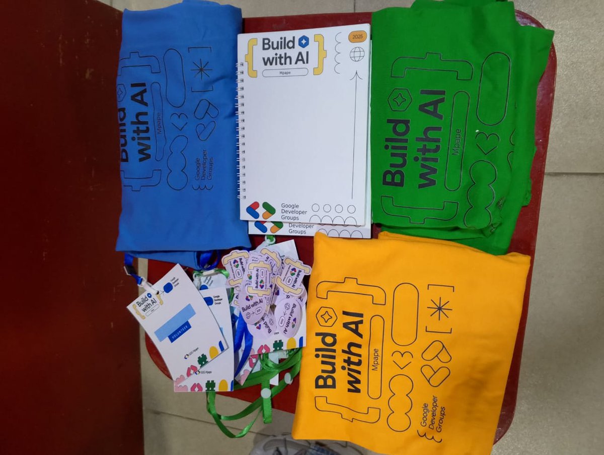 GDGMpape's tweet photo. Welcome to build with AI Mpape 2025!
#BuildwithAIMpape
#BuildWithAI2025 https://t.co/EguWpJsupi