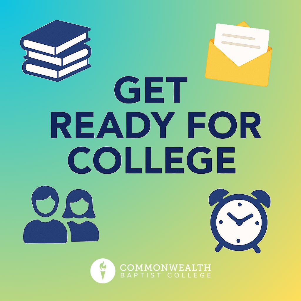 Headed to Bible college this fall?

Make your summer count by preparing your heart, habits, &amp; home life for what’s ahead!

1. Walk with God daily

2. Grow closer to your family 

3. Serve at your church

4. Stay connected to your college

5. Be responsible – Save money, work, etc
