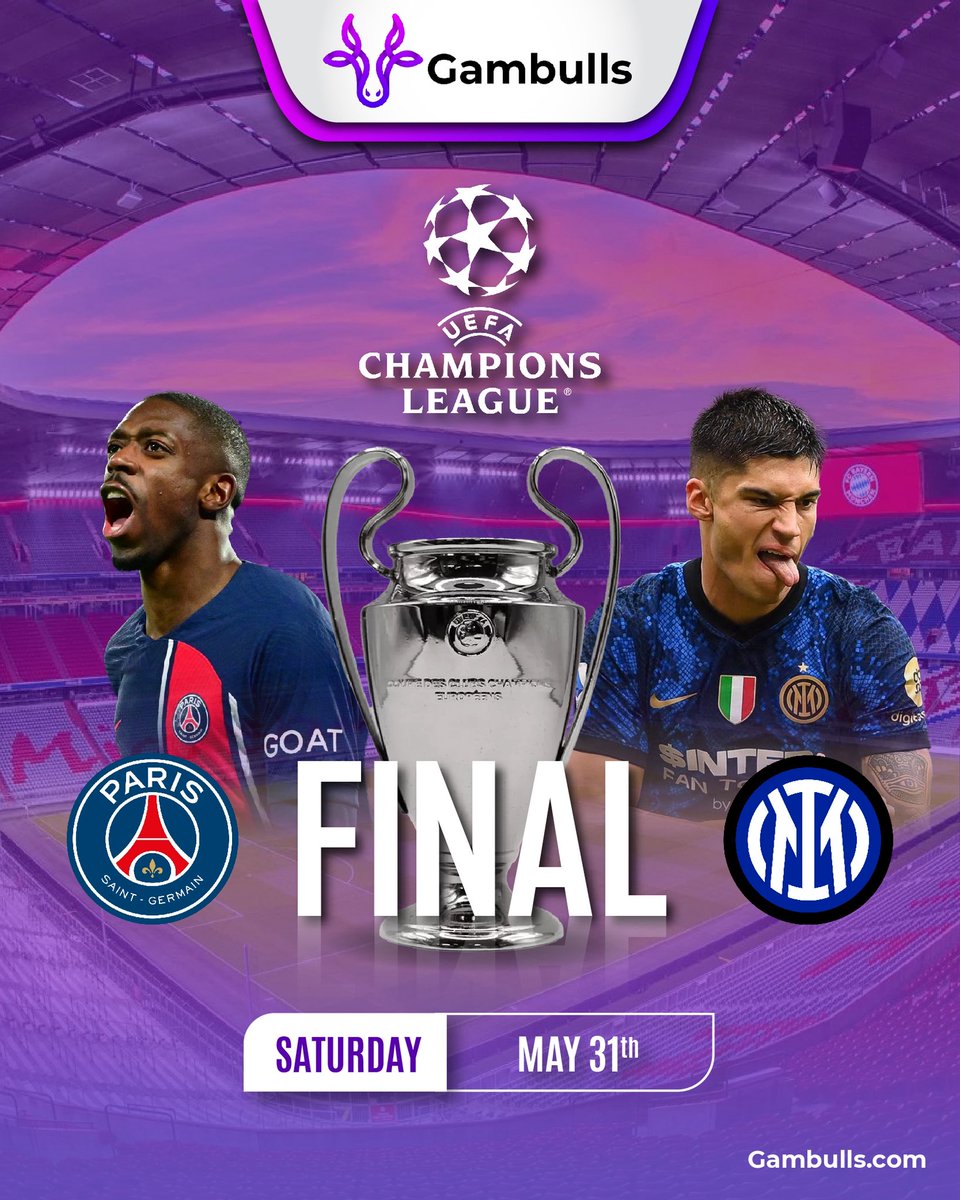 🎁 $100 GIVEAWAY 

If tonight’s Champions League final between Inter Milan and PSG ends in a penalty shootout, we will send $100 to one person who… 

- Reposts 
- Comments