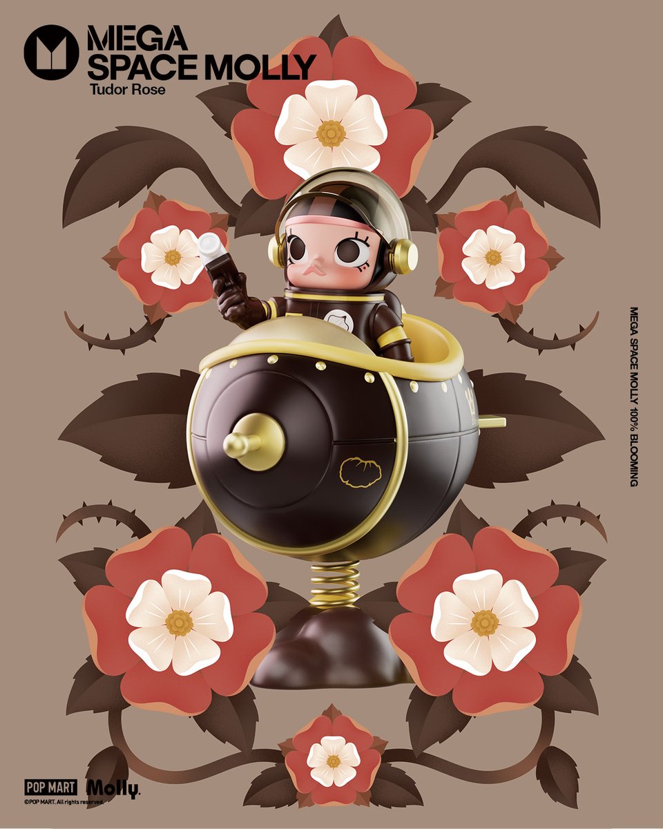 ぬいぐるみ MEGA MOLLY 100% Blooming-Lotus Flower MEGA SPACE MOLLY