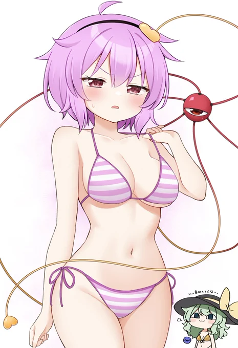 ピンク縞ビキニさとりん