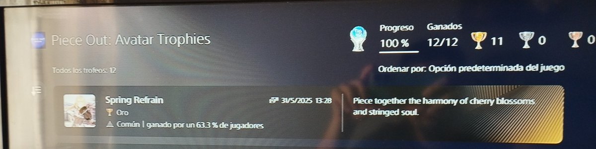 antoniomagi's tweet photo. Platino gratis número 63 Piece out: Avatar, facilito, de media hora se hace , tiene más puzzles que trofeos xd #PlayStation #platinos https://t.co/ctN3rMcmqN