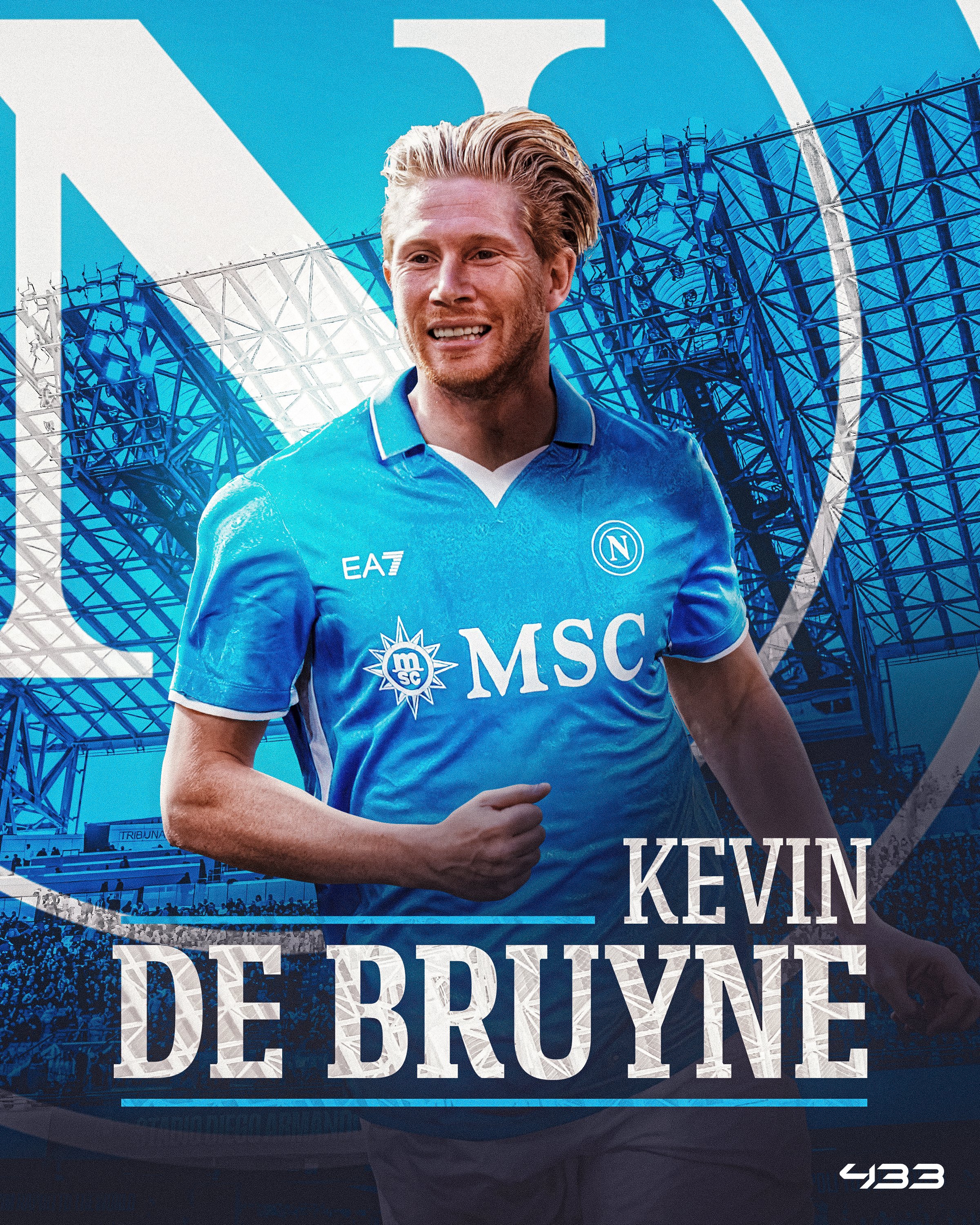 ナポリ DE BRUYNE 11 EA7 X-LARGE De Bruyne chooses number 11 jersey for Napoli, sparking fan