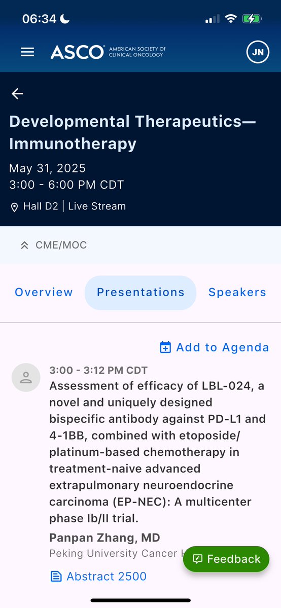 Jarushka Naidoo (@drjnaidoo) on Twitter photo #ASCO25 Delighted to serve as track chair for Developmental Therapeutics/IO
💡Highlight of our track today:
Oral abstract session in Hall D2 showcasing advances in:
- Bispecifcs #TimYap
- Novel vaccines <a href="/marinabaretti/">Marina Baretti</a>
- Toxicities <a href="/BenCreelan/">Ben Creelan, MD</a>
<a href="/ASCO/">ASCO</a> <a href="/CancerCentreIre/">Beaumont RCSI Cancer Centre</a> <a href="/OncoAlert/">OncoAlert</a> #ASCO25 Delighted to serve as track chair for Developmental Therapeutics/IO
💡Highlight of our track today:
Oral abstract session in Hall D2 showcasing advances in:
- Bispecifcs #TimYap
- Novel vaccines <a href="/marinabaretti/">Marina Baretti</a>
- Toxicities <a href="/BenCreelan/">Ben Creelan, MD</a>
<a href="/ASCO/">ASCO</a> <a href="/CancerCentreIre/">Beaumont RCSI Cancer Centre</a> <a href="/OncoAlert/">OncoAlert</a>