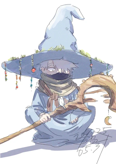 息抜きらくがき 魔法使いカカチくん
