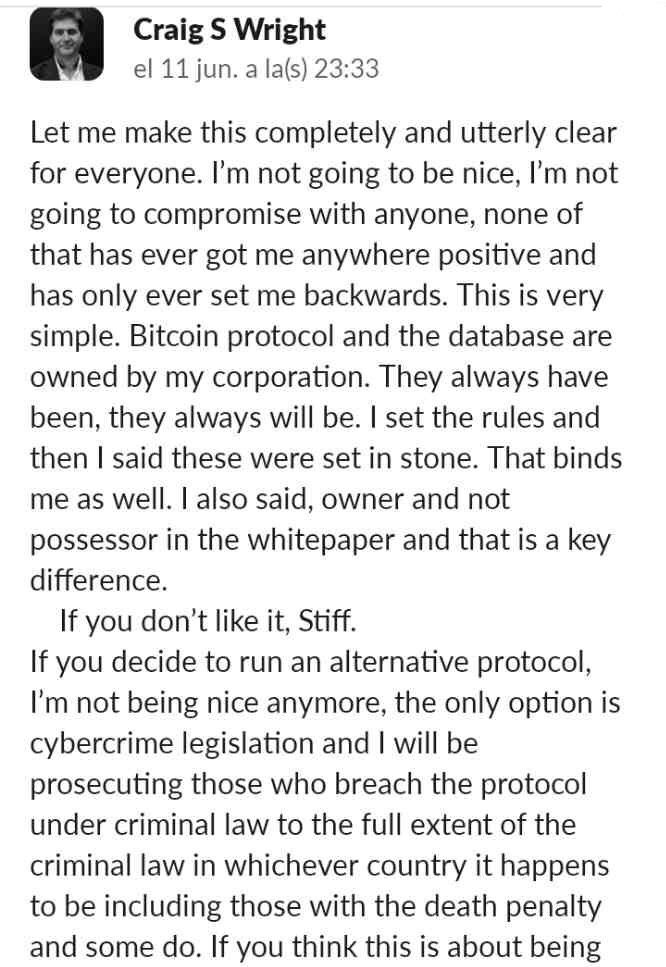 Lest anyone forget, Craig Wright <a href="/cstominaga/">S Tominaga (Aka Dr Craig Wright)</a> is an evil demon who deserves every bit of failure and misery he is experiencing right now.

He planned to have people who ran alternatives to BSV prosecuted and put to death. 

Put. To. Death.

Fuck him. Fuck everyone who supports him