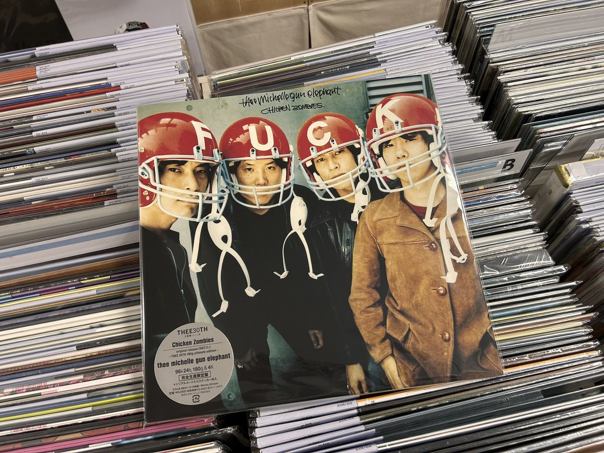 当店まだ行けます！！！

THEE MICHELLE GUN ELEPHANT / CHICKEN ZOMBIES / 2LP / ￥6,050
flakerecords.com/search.php?pag…