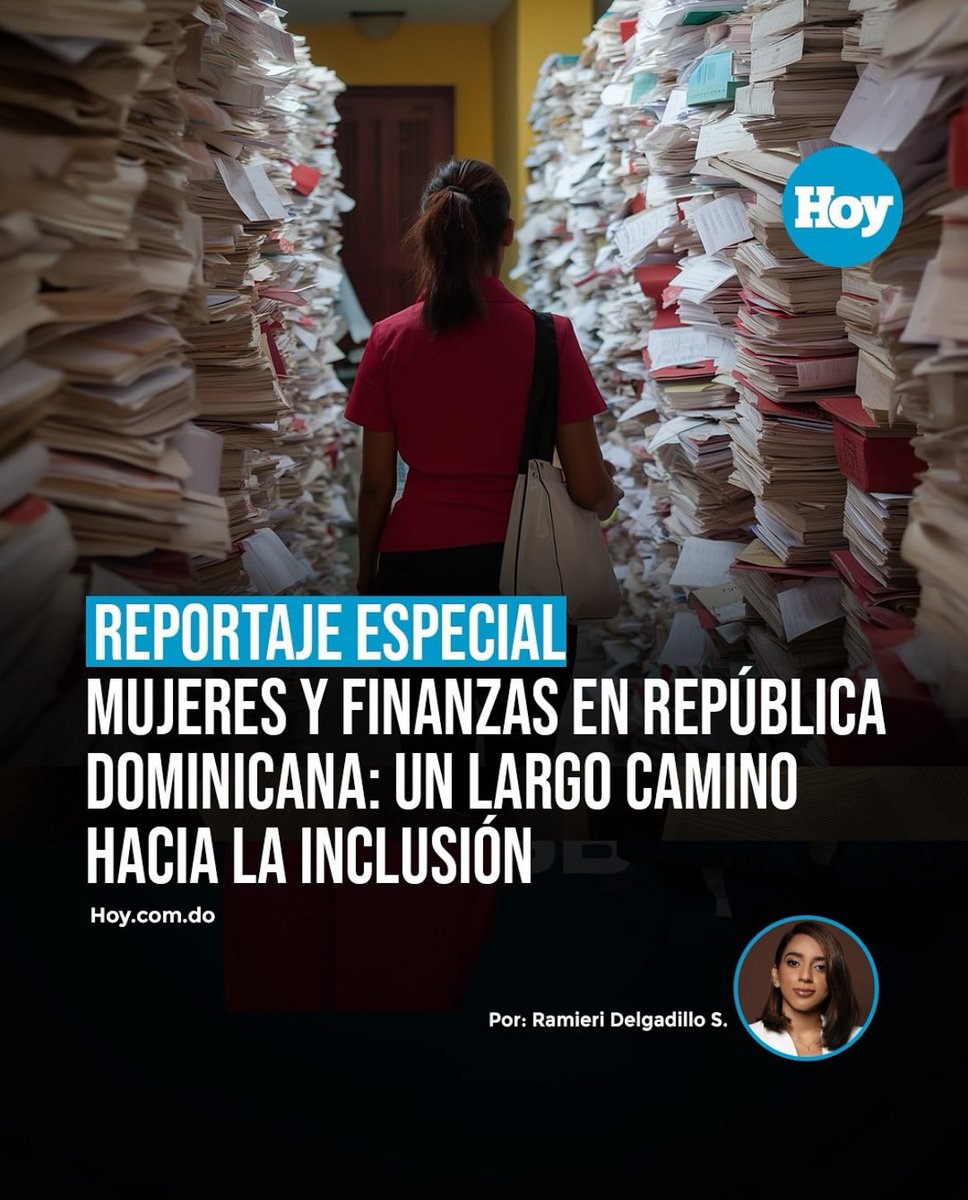 Comparto mi más reciente trabajo periodístico: “Mujeres y finanzas en República Dominicana: un largo camino hacia la inclusión.”

Disponible en el Periódico Hoy: hoy.com.do/mujeres-y-fina…