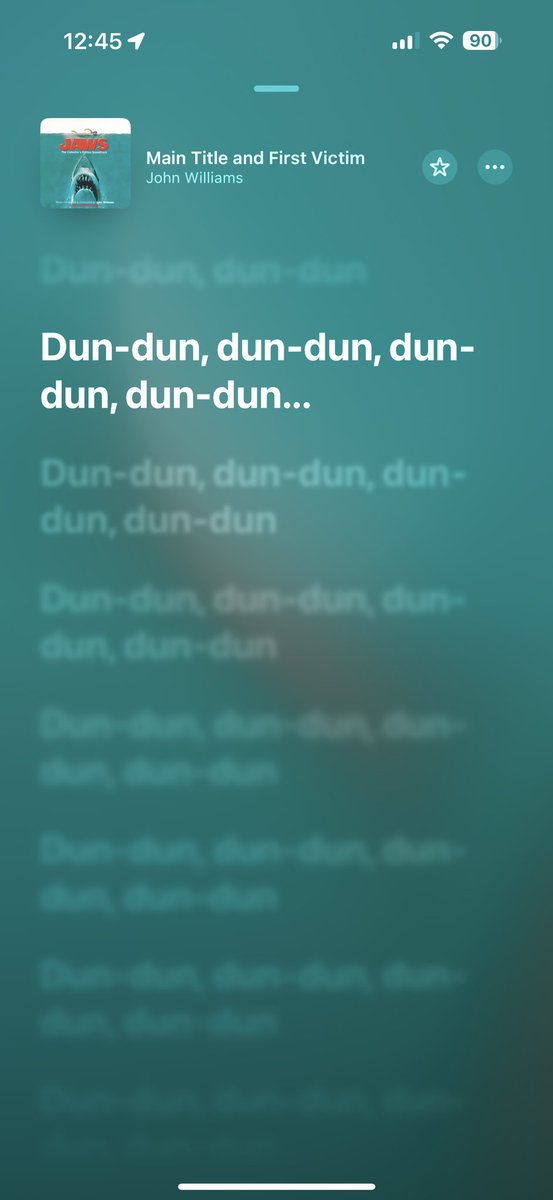 Tᴏɴʏ Cʜᴜʀɴsɪᴅᴇ (@tonychurnside) on Twitter photo Silly fact I discovered during the making of this programme  - Apple Music has added lyrics to the Jaws theme… Silly fact I discovered during the making of this programme  - Apple Music has added lyrics to the Jaws theme…