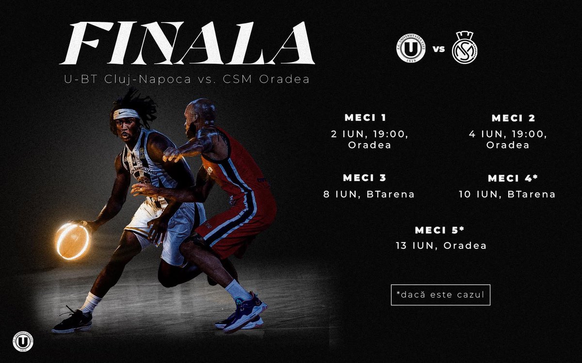 UBTCluj's tweet photo. dates? confirmed ✅ #FINALA https://t.co/MVzmFjXCTE