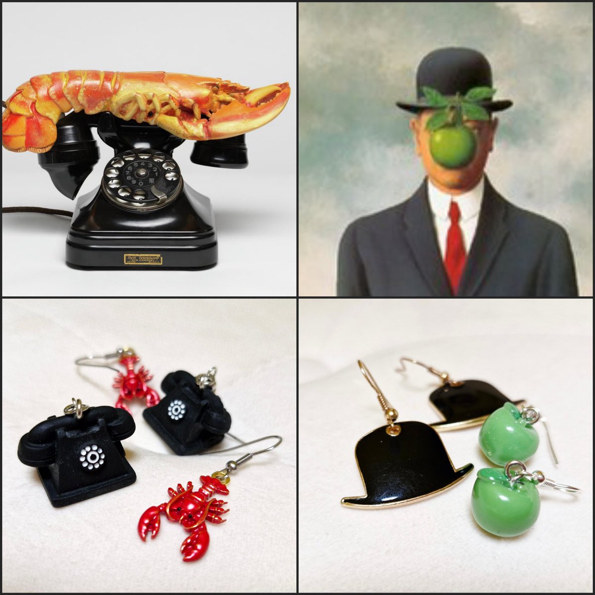 I've been mixing and matching surrealist art-inspired earrings. What to do next?