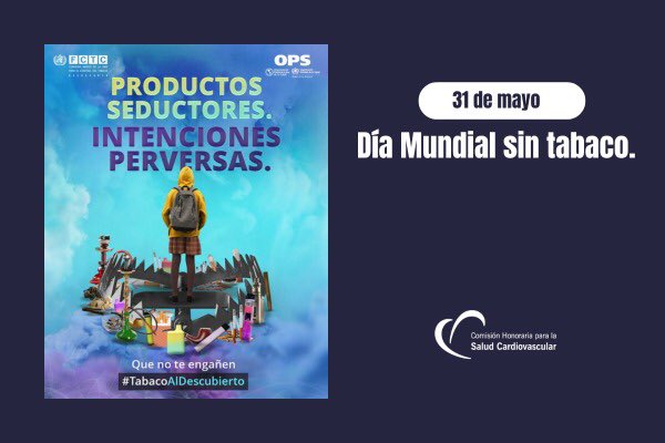 #DíaMundialSinTabaco La OMS nos invita este año a trabajar con el lema “Desenmascaremos su atractivo: las tácticas de la industria con los productos de tabaco y nicotina al descubierto”.

<a href="/Doc_AleCuesta/">Alejandro Cuesta</a> 
<a href="/LuFloriol/">Lucía Florio</a> 
<a href="/MarioRo62276087/">Mario Romero</a> 
<a href="/LauraGarreCastr/">Laura Garré</a> 
<a href="/MSPUruguay/">Ministerio de Salud Pública – Uruguay</a> 
<a href="/opsomsuruguay/">OPS/OMS Uruguay</a>