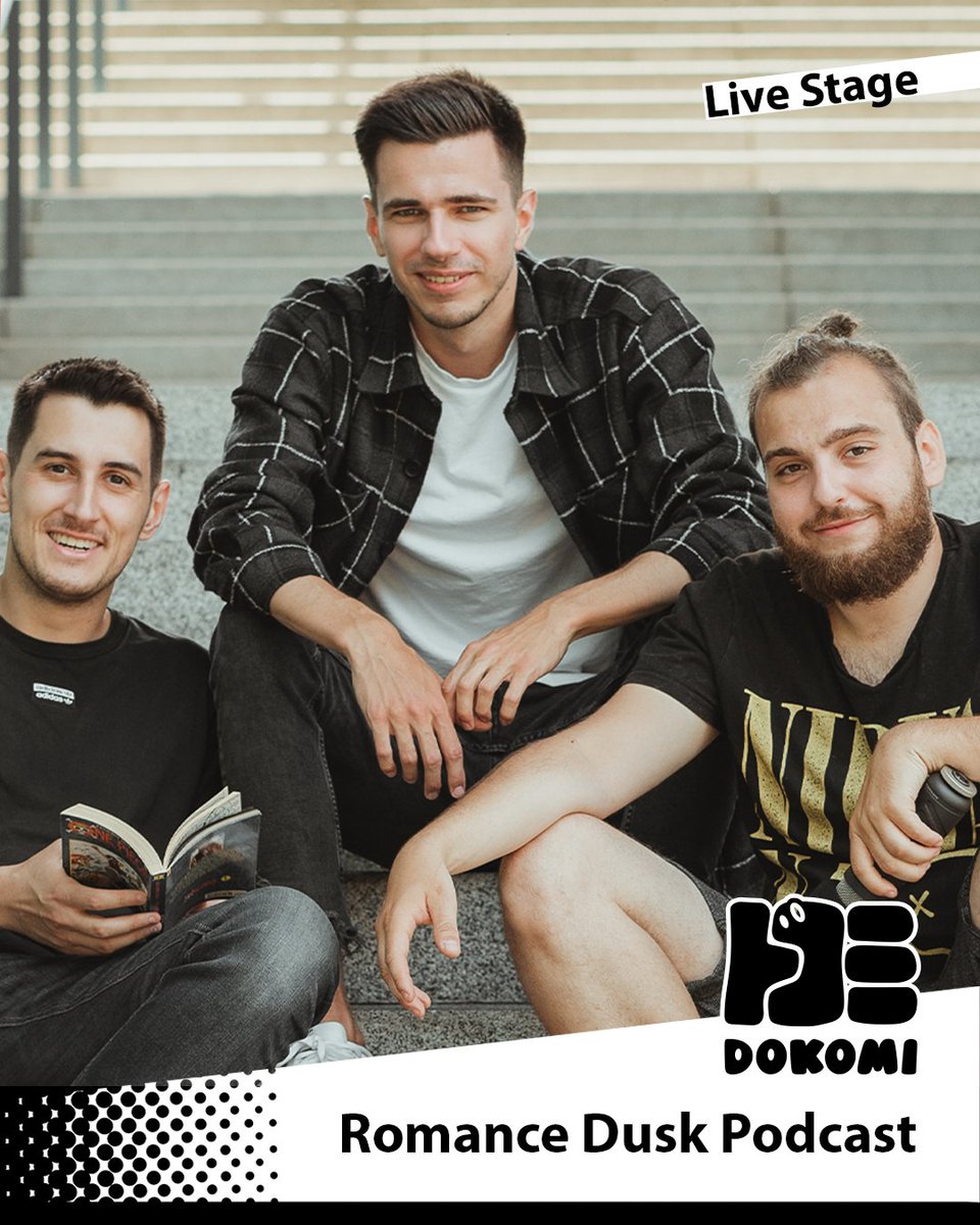 ⚓ Romance Dusk Podcast – Live at DoKomi!
Join Viktor, Henry &amp; Beni from the Romance Dusk Podcast for a nostalgic One Piece talk all about the anime and manga we love! 🏴‍☠️💬

Drop by, sit back, and sail with us across the Grand Line! 🌊✨

📅 Sunday
🕒 4:45 PM
📍 Live Stage