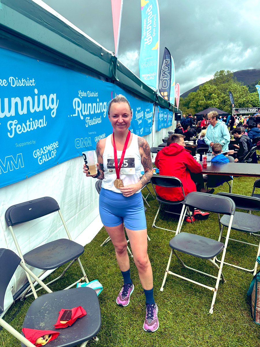 Grasmere done! And knocked 15 mins off my time from last year!!!! 🏃🏼‍♀️‍➡️