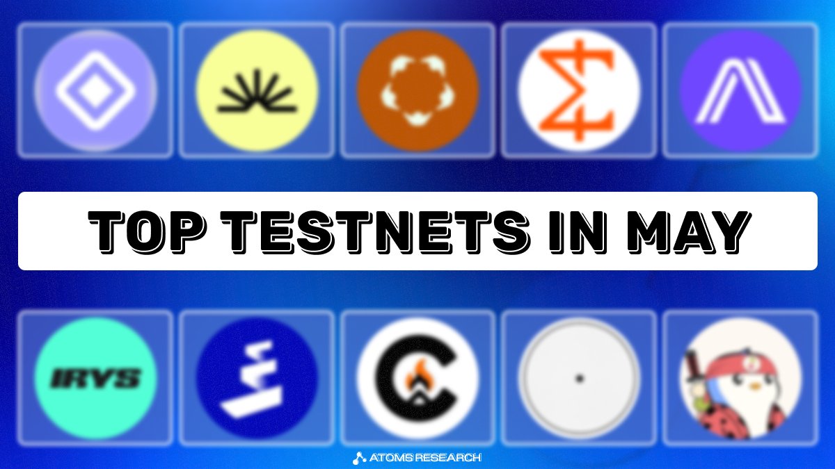 atoms_res's tweet photo. 💚 Top Testnets in May

• Potential/Confirmed Airdrops
• Interaction cost: $0

Check the guides 👇 https://t.co/AZ59SMdfEA