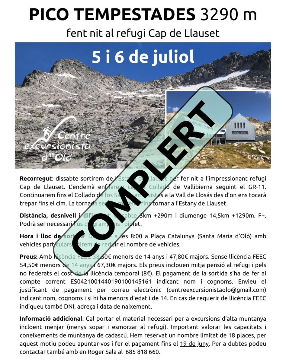 C. Excursionista d'Oló tweet media