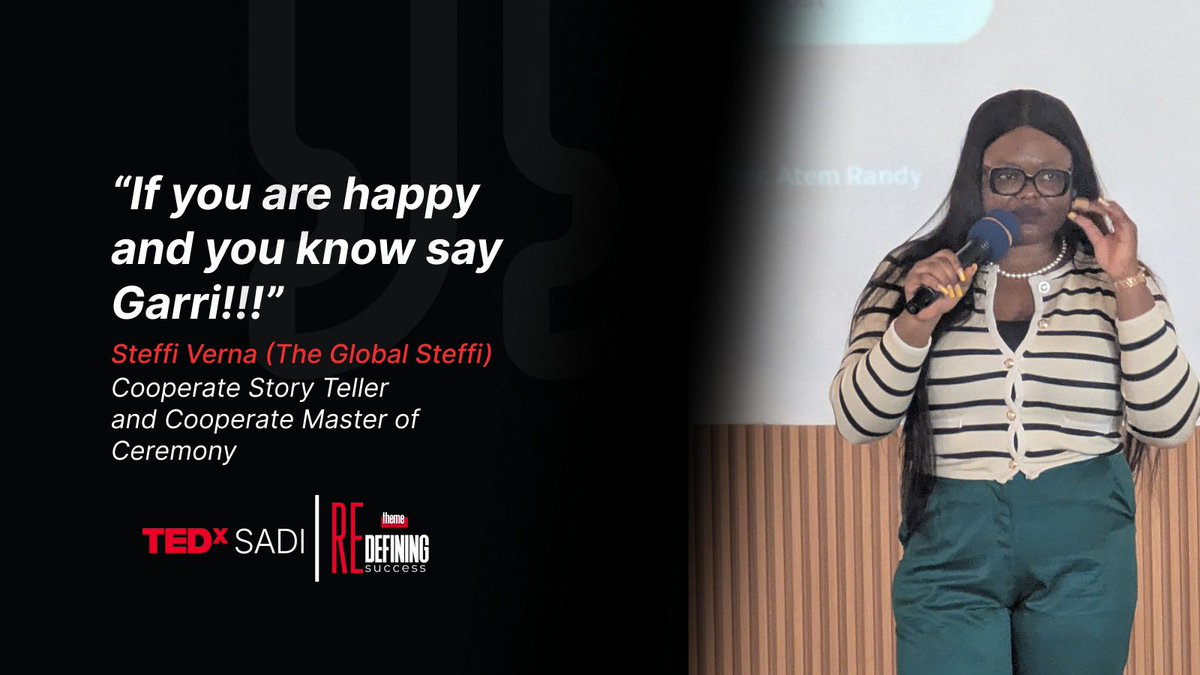 The MC extraordinaire 🔥🔥🔥#TEDxSadi #TEDx #TEDtalks #TEDxtalks