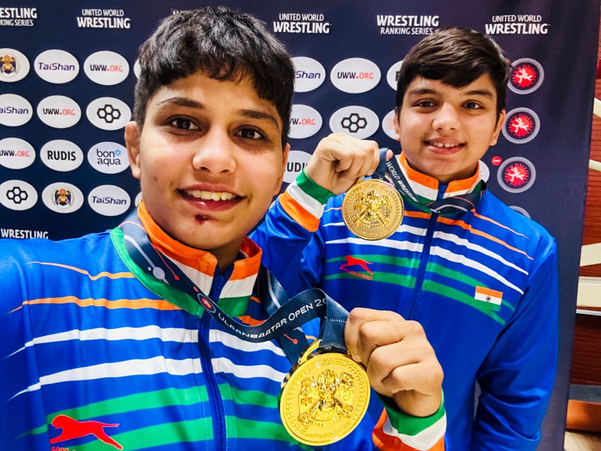 Golden girls of #TeamIIS!🥇🥇

Antim Panghal and Harshita Mor stand tall with Golds in 53kg and 72kg at the Ulaanbaatar Senior Ranking Series. Congratulations champs!✨

#Wrestling #CraftingVictories 🇮🇳
