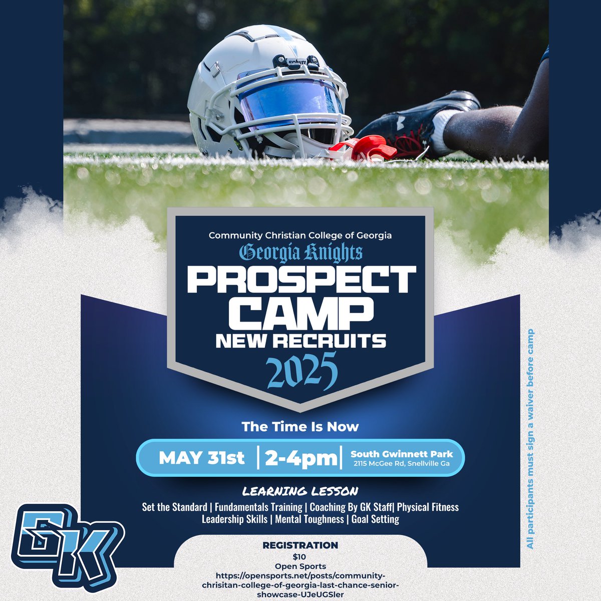The Day has finally come ❕ CAMP DAY🗣️ What a great opportunity to host some future Knights ✨If you haven’t registered it’s not too late as we still have spot available for Walk up registration or click the 🔗 ⬇️:

opensports.net/posts/communit…

#SetTheStandard🔵⚔️