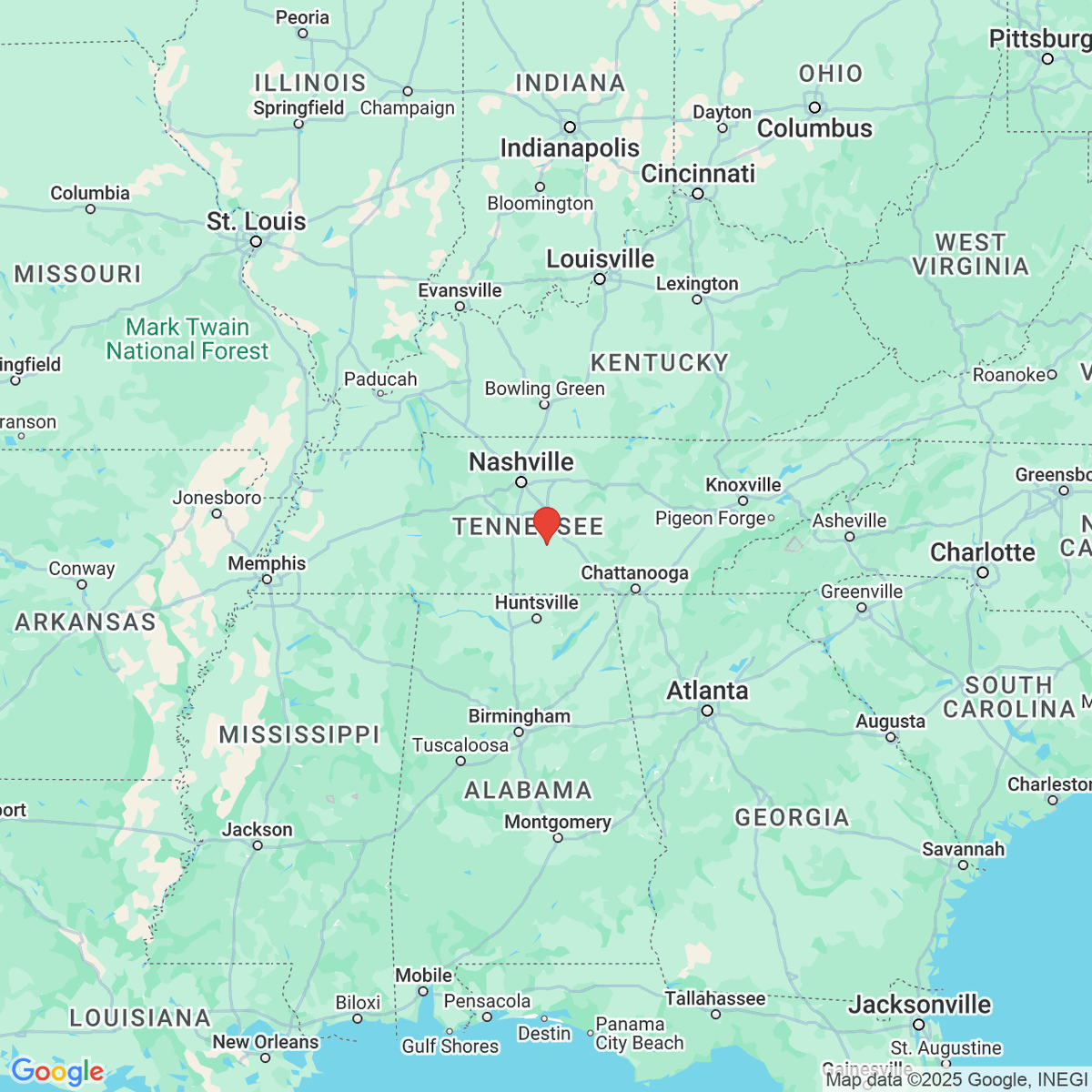 Shelbyville, Tennessee 
Bedford County
Population: 21,741
Photos from Google Places API
Link: en.wikipedia.org/wiki/Shelbyvil…