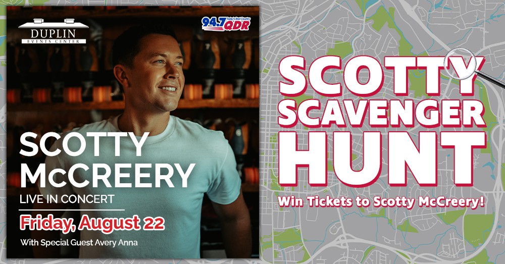 Do you follow us on Instagram? <a href="/947WQDR/">947 QDR</a> If not, now is your time to do so! All week next week is your chance to win tickets to see Scotty at the Duplin Events Center on August 22nd!